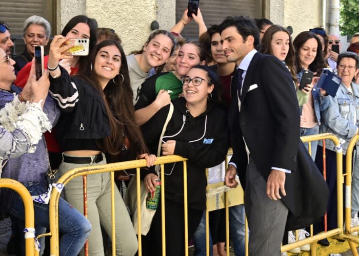 Carlos Sainz Jr. en la boda de su hermana Blanca Sainz