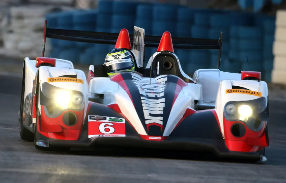 Jann Mardenborough während des 12-Stunden-Rennens von Sebring auf dem Sebring International Raceway am 15. März 2014 in Aktion. (Brian Cleary/Getty Images)