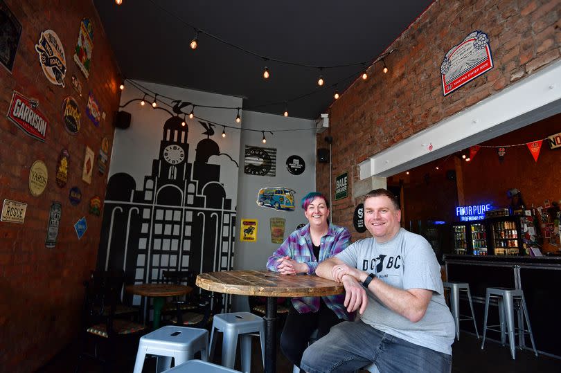 Vicky and Gareth Morgan run The Dead Crafty Beer Co on Dale Street
