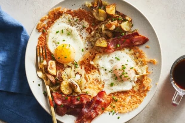 <p><a href="https://parade.com/935553/kelli-acciardo/frico-fried-eggs-recipes/" rel="nofollow noopener" target="_blank" data-ylk="slk:Chef Sanna;elm:context_link;itc:0;sec:content-canvas" class="link ">Chef Sanna</a></p>