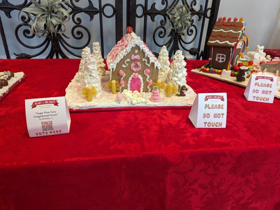 Sugar Plum Fairy Gingerbread House by Madelyn S. won a top finisher award for youth-10 and under for the town of Cary’s 2023 Gingerbread House Competition.