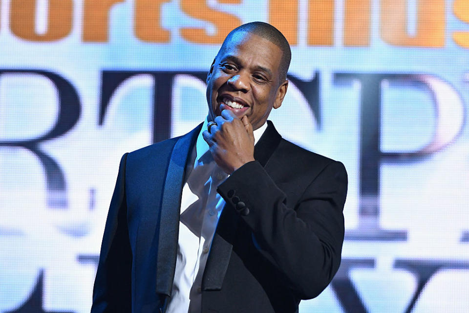 Jay Z speaks onstage during the Sports Illustrated Sportsperson of the Year Ceremony 2016 at Barclays Center of Brooklyn on Dec. 12, 2016. (Slaven Vlasic/Getty Images for Sports Illustrated)
