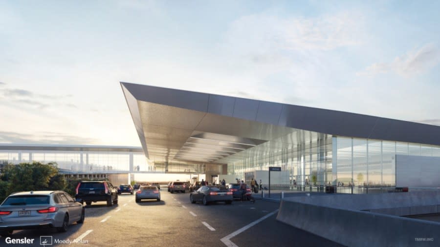 A rendering of the new terminal coming to John Glenn International Airport. (Courtesy Photo/Columbus Regional Airport Authority)