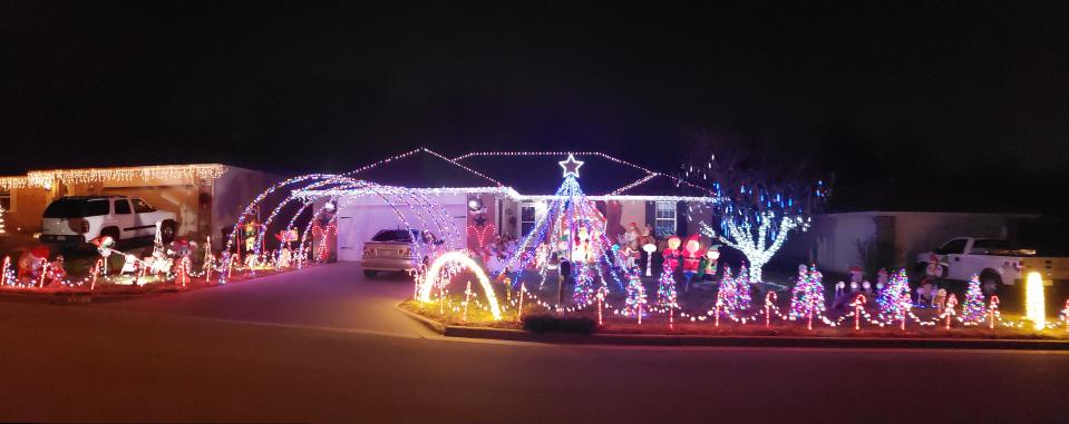 Christmas decorations at Ken and Paula Phillips' home at 4261 W. Madison St. in 2023.