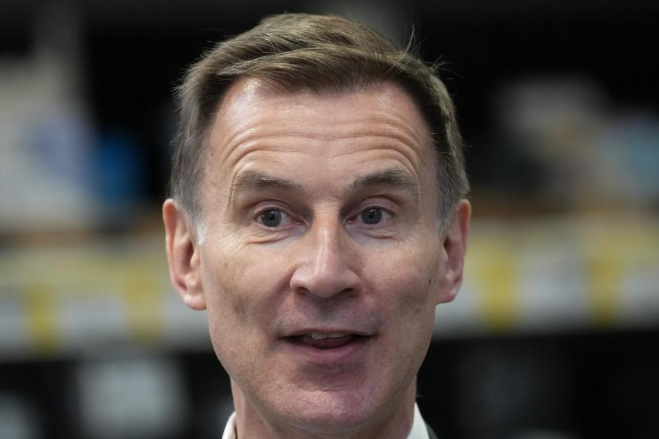 Chancellor Jeremy Hunt said he expects significant losses for the Tories in the local elections (PA) (PA Wire)