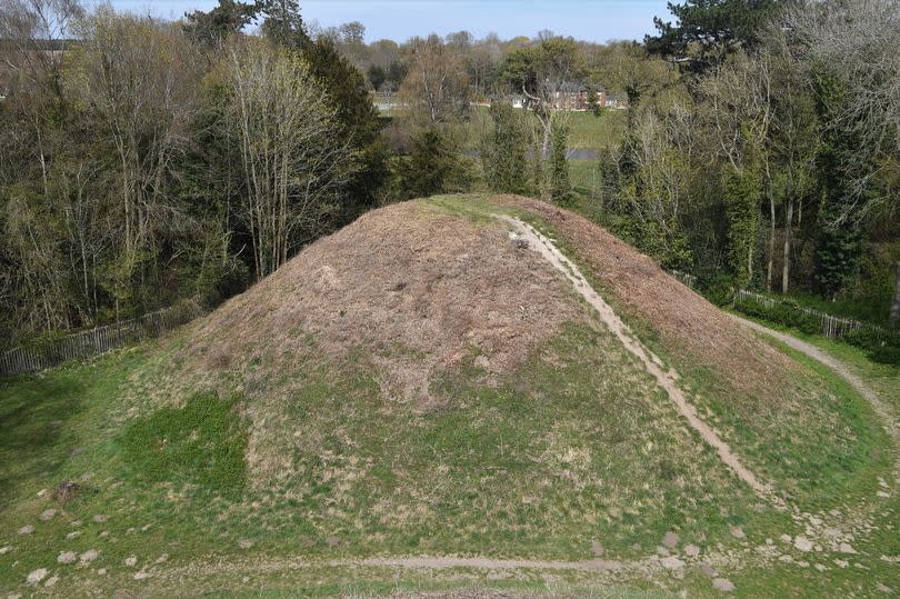 One of the remaining burial mounds in Bartlow