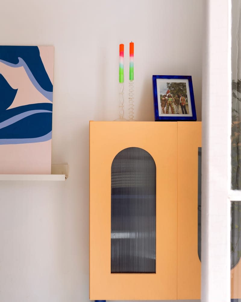 Dining room storage cabinet.