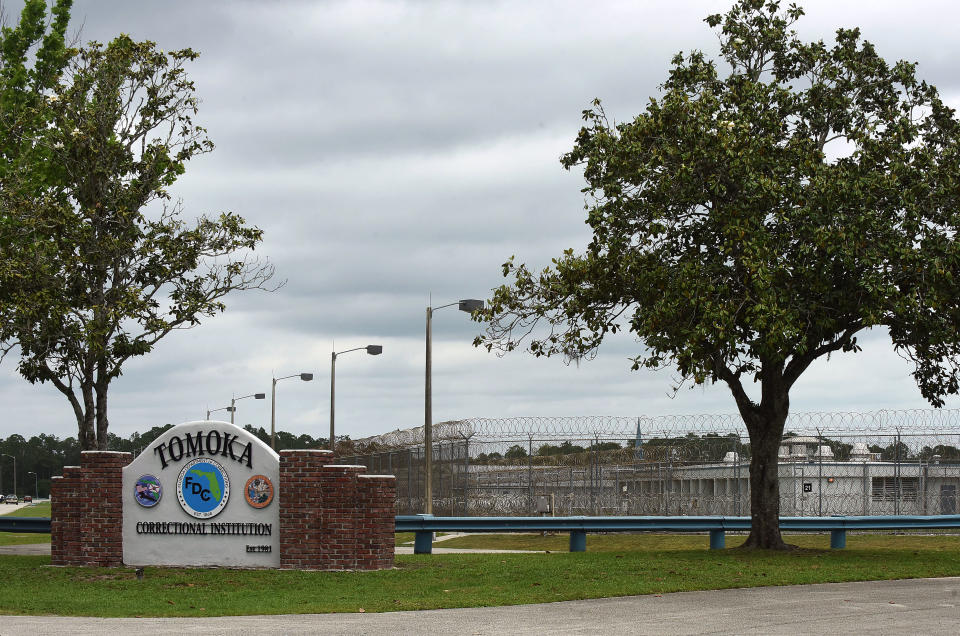 Tomoka Correctional Institution is seen in Daytona Beach, Florida on April 25, 2020, as corrections officials report that 84 inmates and 10 staff at the prison have tested positive for COVID-19. (Paul Hennessy/NurPhoto via Getty Images)