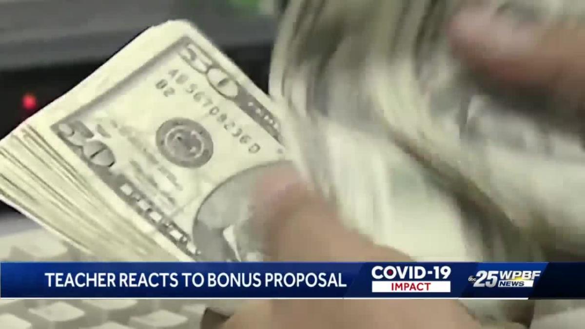 Teacher reacts to governor's proposal of 1000 bonuses for teachers