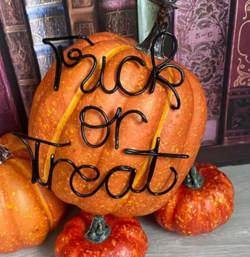 looks like it says fuck or treat