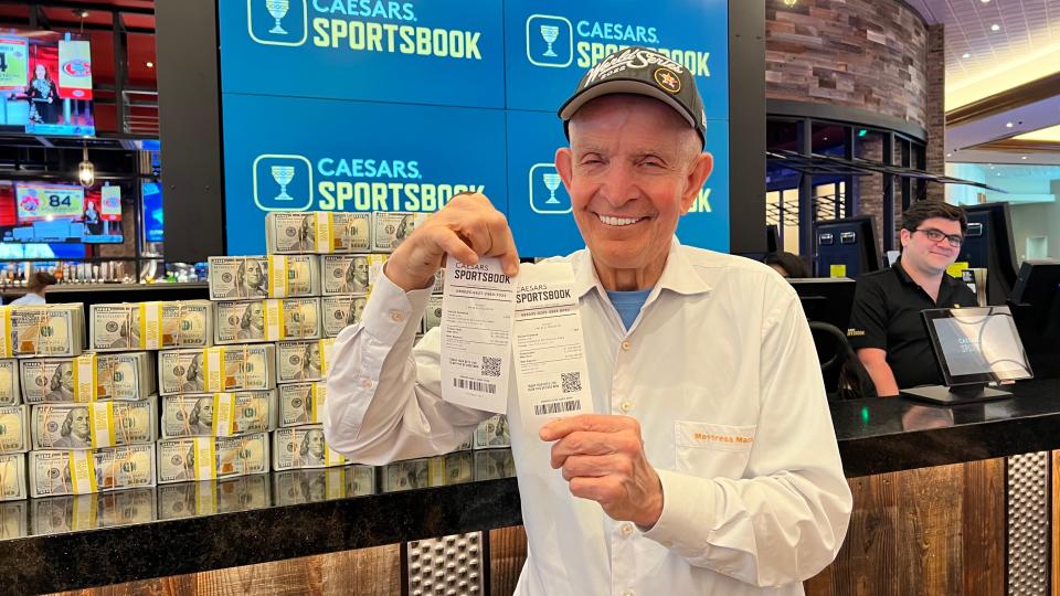 Jim "Mattress Mack" McIngvale bet $2 million on Jan. 19, 2023 at the Lake Charles Horseshoe on the Dallas Cowboys to win an NFL playoff game against the San Francisco 49ers.