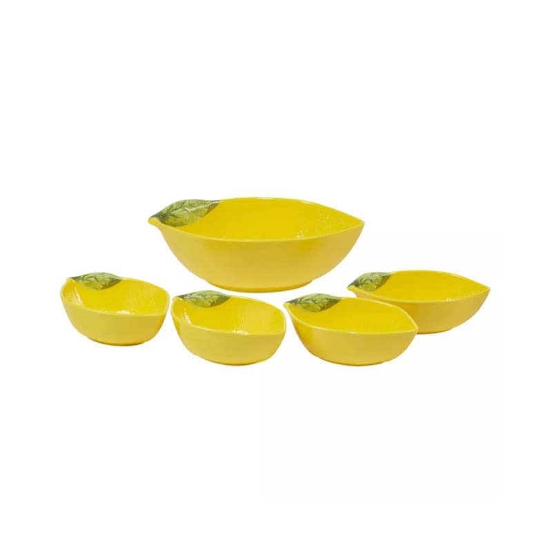 5pc 3D Lemon Serving Bowl Set