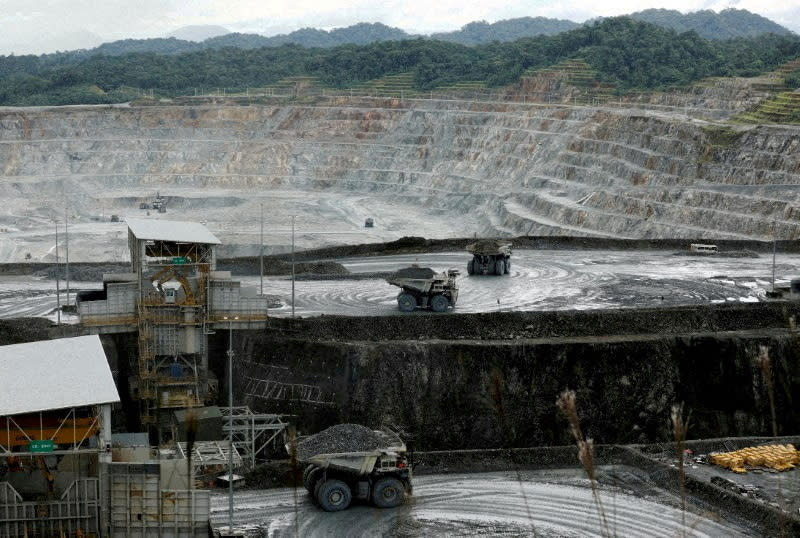 FILE PHOTO: View of the Cobre Panama mine, of Canadian First Quantum Minerals, in Donoso