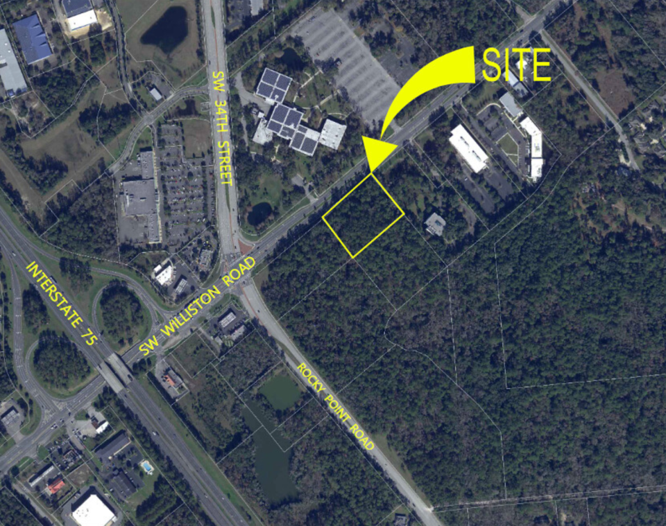 Dutch Bros. Coffee has filed a development plan with the city of Gainesville for this location just east of the corner of Williston Road and Southwest 34th Street.