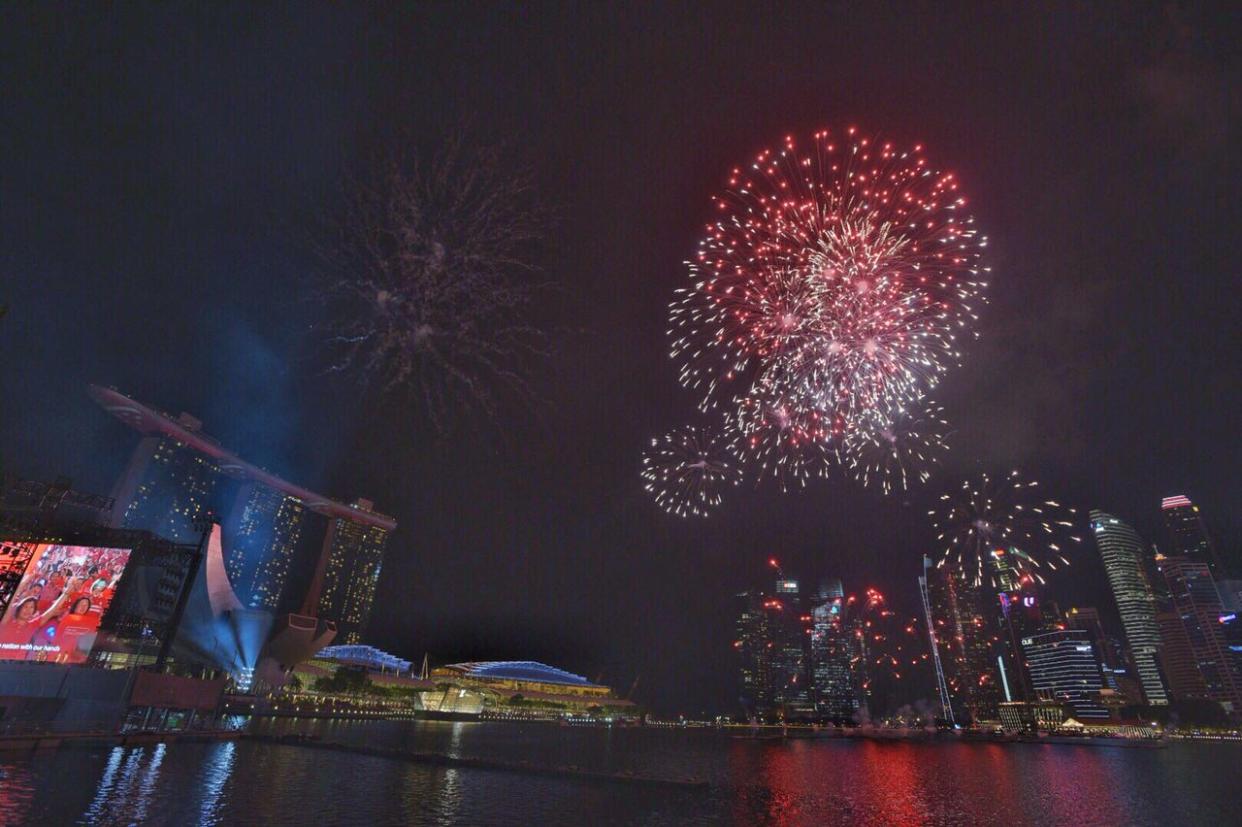 The Marina Bay Countdown celebrations in 2019.
