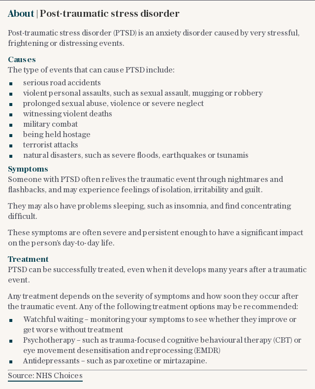 About | Post-traumatic stress disorder