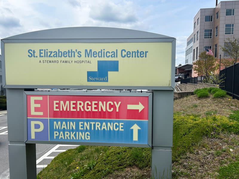 FILE PHOTO: U.S. hospital network Steward files for bankruptcy, aims for new loan