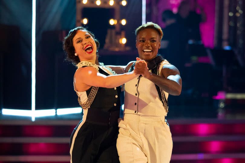 Nicola Adams and Katya Jones on Strictly Come Dancing