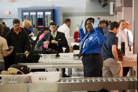 Longer queues than usual have been reported at US airports - Credit: Getty Images/Michael Nagle