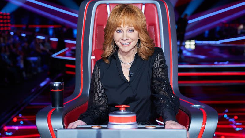 Reba McEntire, a first-time coach on “The Voice” this season, is pictured during the blind audition round.