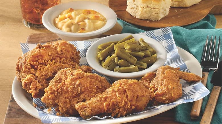 fried chicken and sides