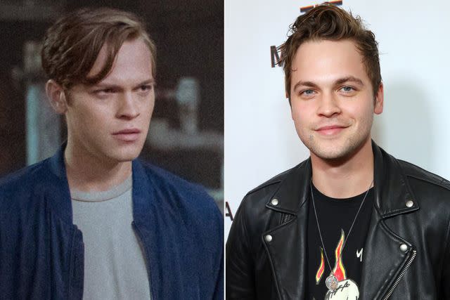 <p>Everett, Robin L Marshall/Getty</p> Alexander Calvert on Supernatural and in 2019