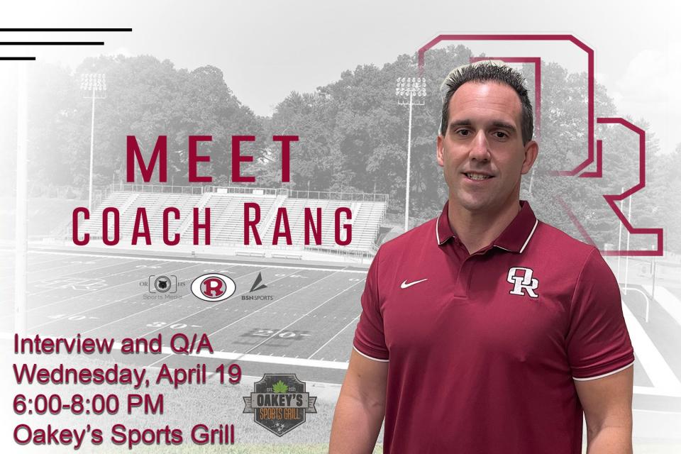 Meet coach Rang at Oakey's on April 19.