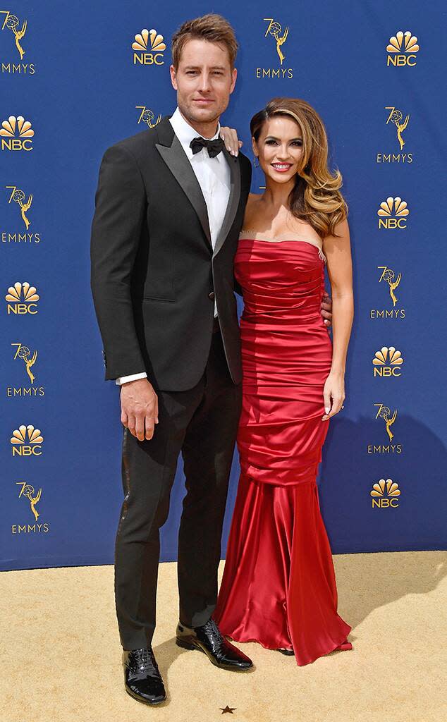 Justin Hartley, Chrishell Hartley, 2018 Emmys, 2018 Emmy Awards, Couples