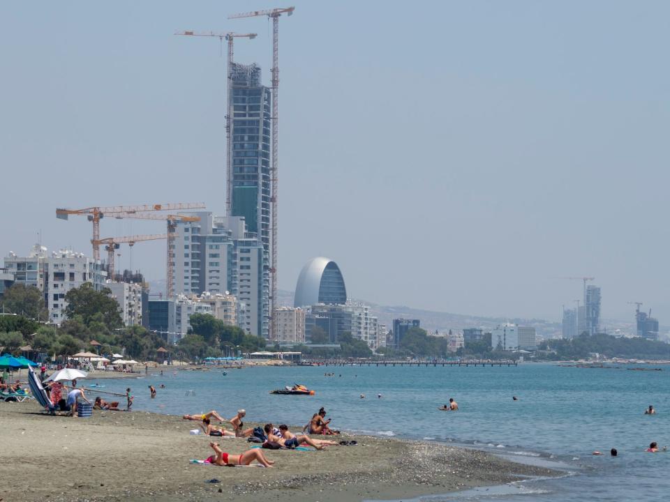 Limassol skyline on July 13, 2020.