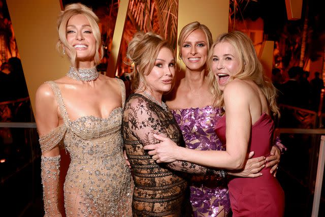 <p>Matt Winkelmeyer/VF24/WireImage for Vanity Fair</p> Paris Hilton, Kathy Hilton, Nicky Hilton Rothschild and Chelsea Handler