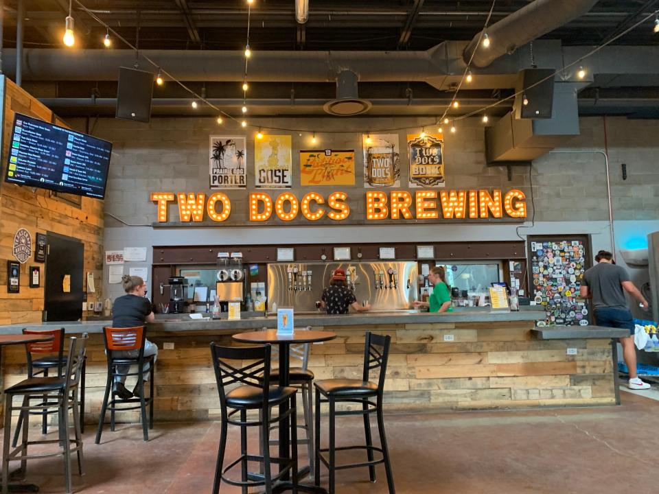 Two Docs Brewing Co. in downtown Lubbock is a great place to relax and taste a few craft brews.