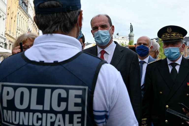 Jean Castex en déplacement à Lille le 3 août 2020 - DENIS CHARLET © 2019 AFP