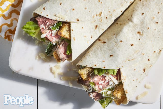 <p>Jen Causey</p> Steak Caesar Salad Wraps