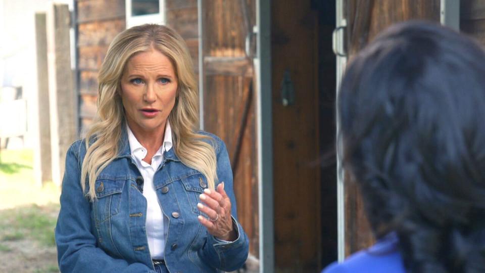 PHOTO: Kathryn Burgum, the wife of presidential candidate and North Dakota Gov. Doug Burgum, is seen an interview. (ABC News)