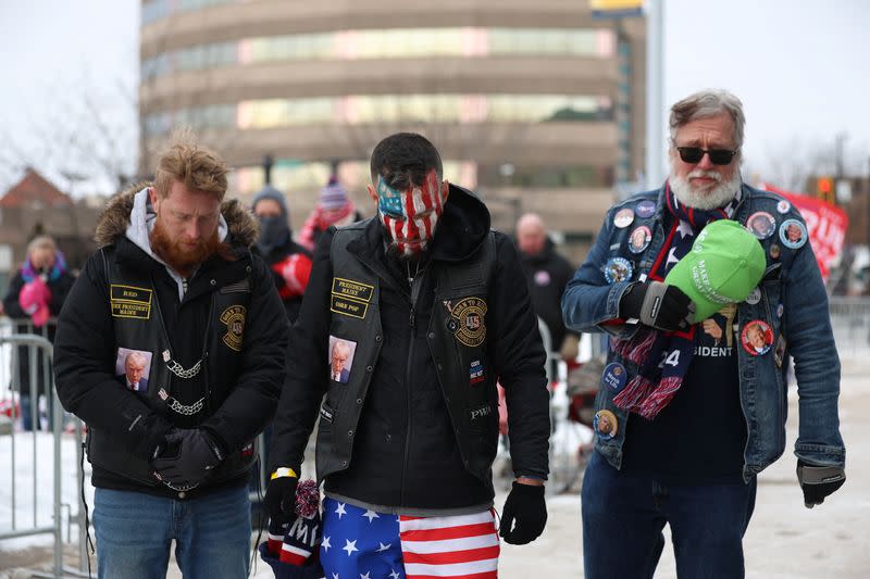 Rally by Republican presidential candidate and former U.S. President Donald Trump in Manchester