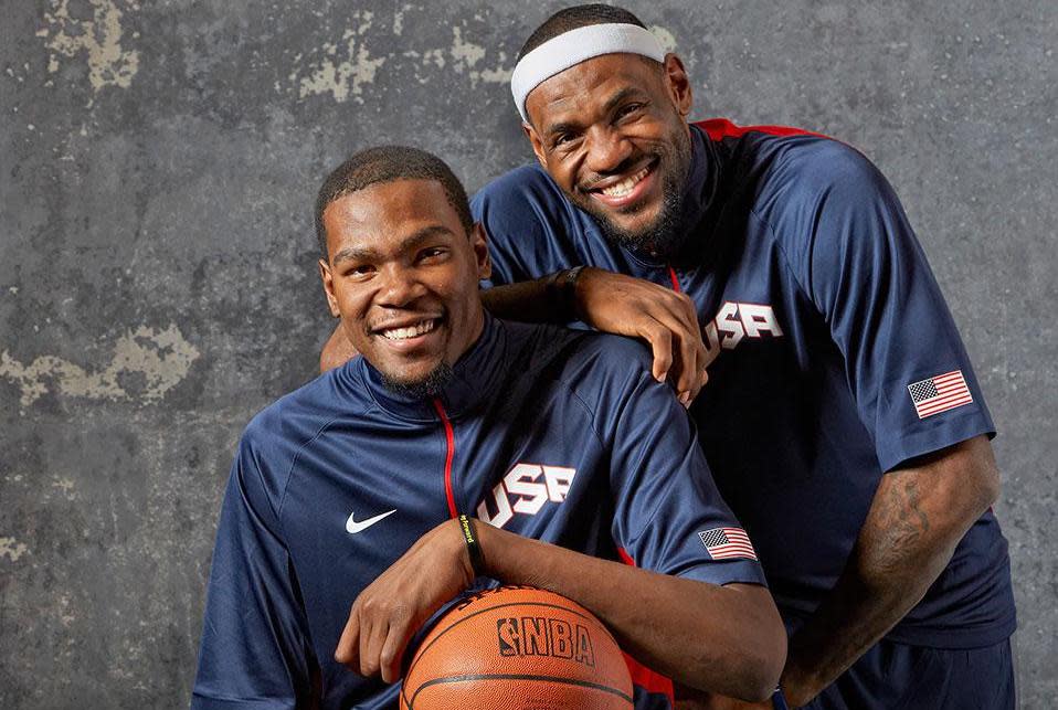 LeBron James has played with Kevin Durant before. (Getty Images)