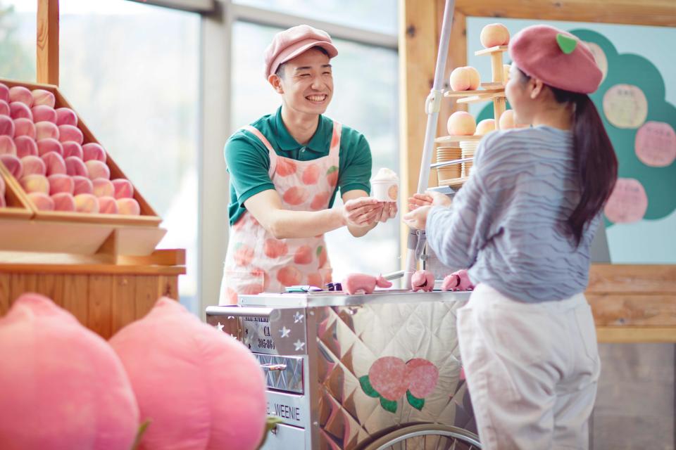  水蜜桃義式冰淇淋。（圖片來源：星野集團）