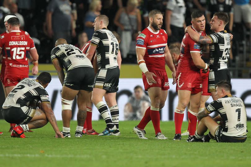 Hull FC after their derby loss to Hull KR.