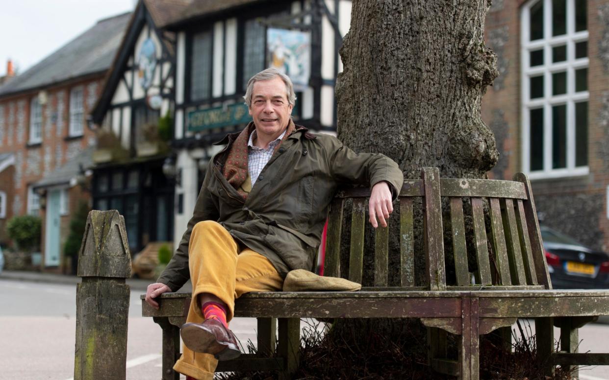 Nigel Farage, photographed on his last day as leader of Reform UK, near his home in Kent  - Geoff Pugh 