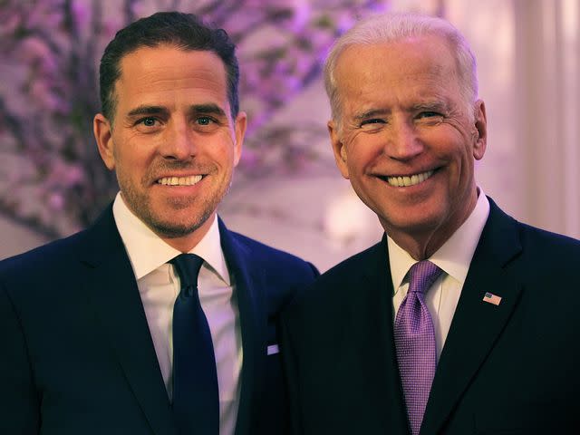 Teresa Kroeger/Getty Hunter and Joe Biden attend a Washington, D.C. event in 2016