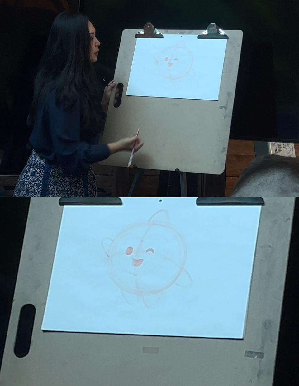 Griselda Sastrawinata-Lemay shows us how to draw Star's face.