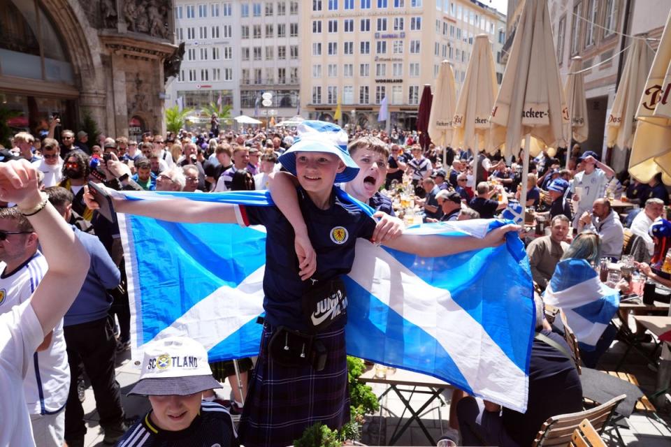 Scotland fans have taken over Munich (Bradley Collyer/PA Wire)