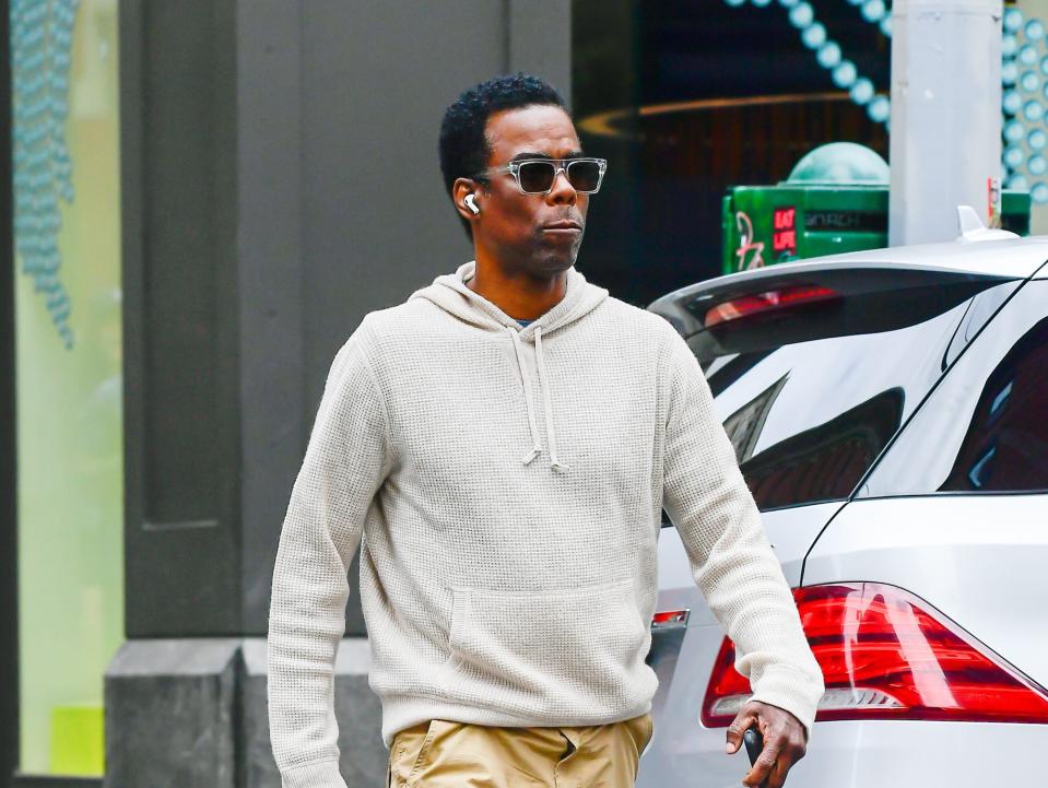 Chris Rock is seen walking in Soho on May 24, 2022 in New York City.