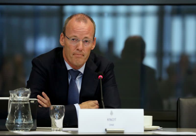 ECB board member Klaas Knot appears at a Dutch parliamentary hearing in The Hague