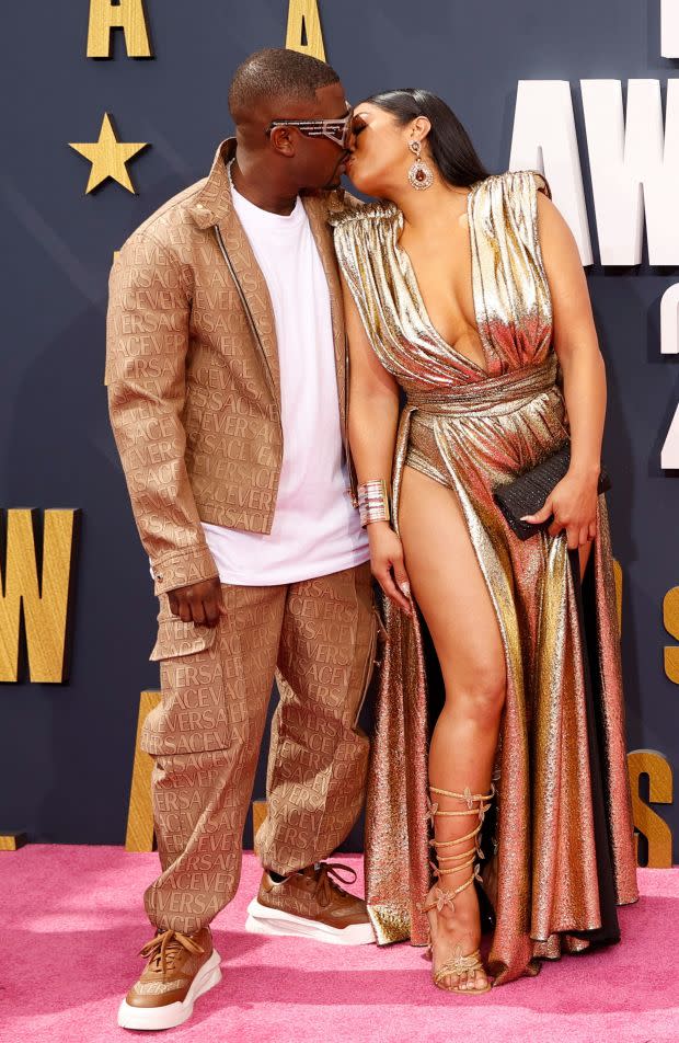 US singer Ray J and Princess Love arrive for the 2023 BET awards at the Microsoft theatre in Los Angeles, June 25, 2023. (Photo by Michael TRAN / AFP) (Photo by MICHAEL TRAN/AFP via Getty Images)<p><a href="https://www.gettyimages.com/detail/1259063390" rel="nofollow noopener" target="_blank" data-ylk="slk:MICHAEL TRAN/Getty Images;elm:context_link;itc:0;sec:content-canvas" class="link ">MICHAEL TRAN/Getty Images</a></p>