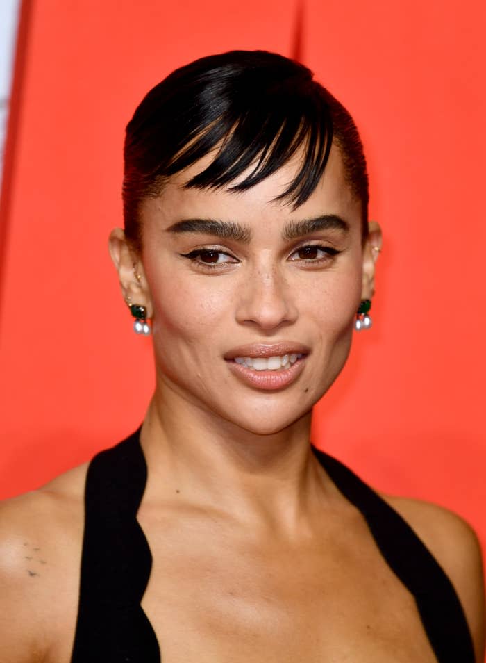 Closeup photo of Zoe Kravitz