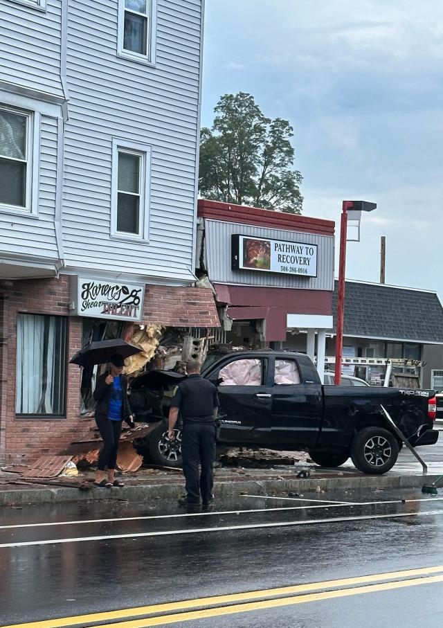 How many times a day do cars crash into buildings?