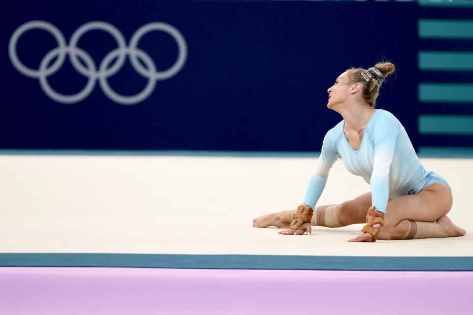 Romanians appeal gymnast's score after inquiry drama in floor exercise