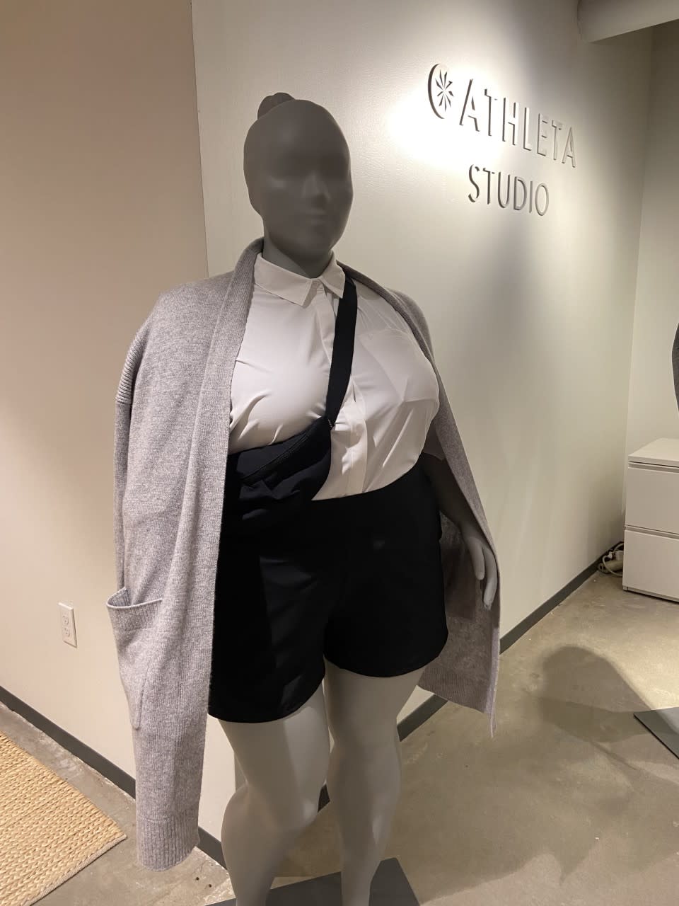 Athleta uses plus-size mannequins in its stores. - Credit: Kellie Ell / WWD