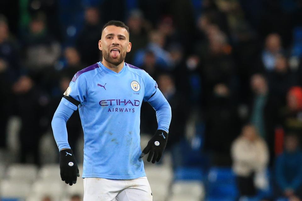 Nicolas Otamendi is a capable center back, but he's not able to cover up City's problems in that position. (Photo by LINDSEY PARNABY/AFP via Getty Images)